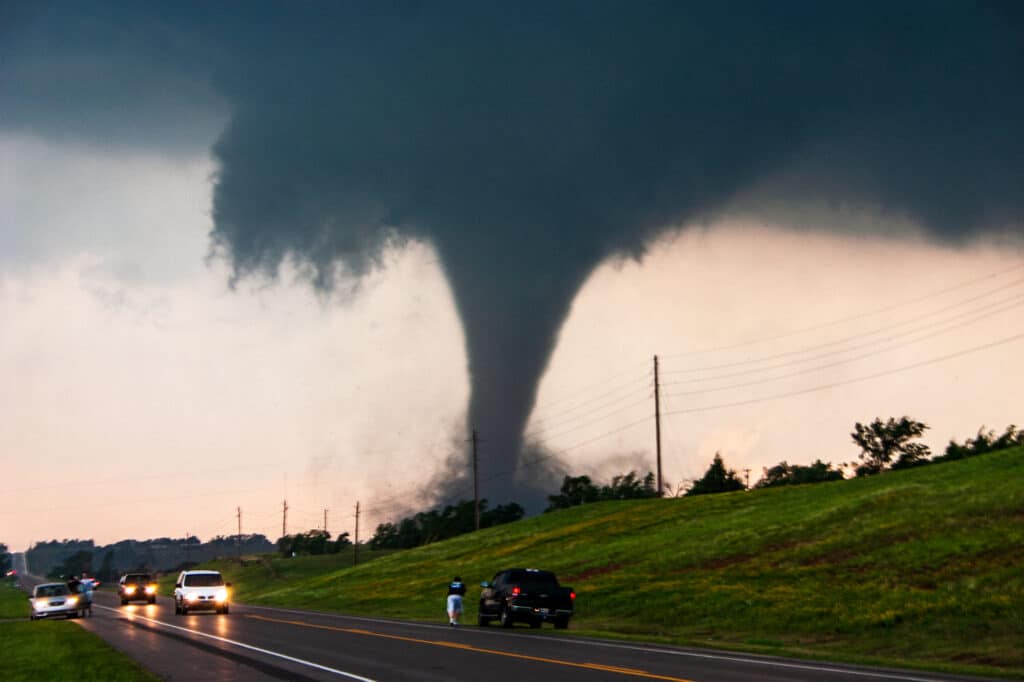 Me and my truck along SH-9/US277 east of the Chickasha, OK Tornado May 24, 2011