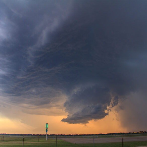 Over Wiley Post Airport