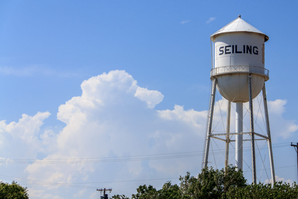 Seiling Water Tower and Storm