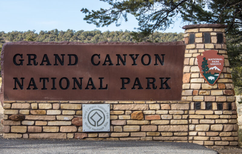 Grand Canyon National Park Sign