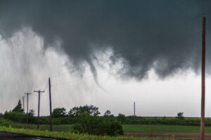 Tornado forming along I-44 in Bridge Creek