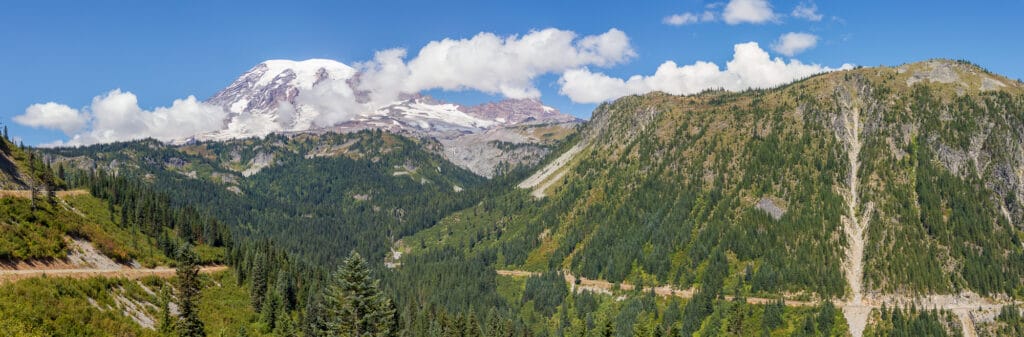 Mount Rainier from Stevens Canyon Road