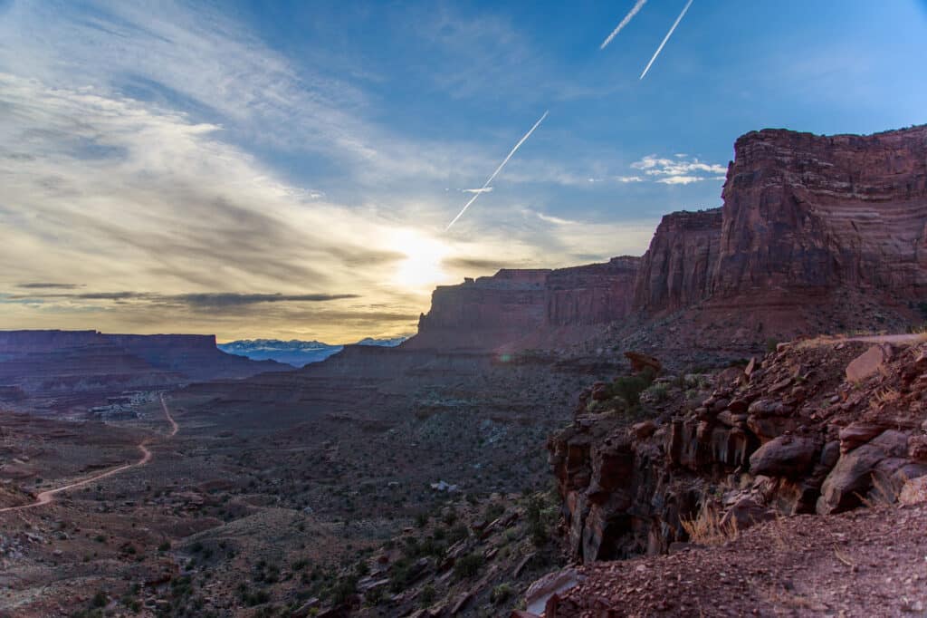 Sun rises over Canyonlands