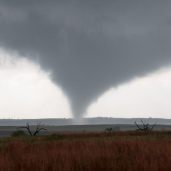 Tornado near Chester, OK on May 18, 2017.