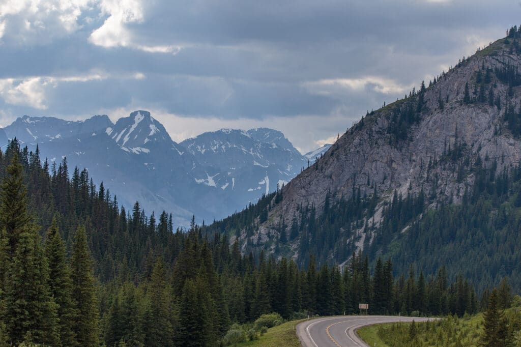 Highway 40 runs through Kananaskis Country