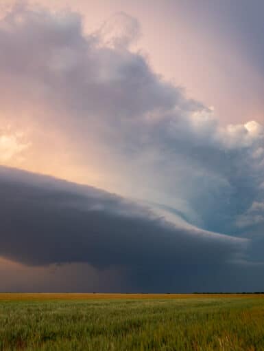 The storm was definitely heading southeast in a hurry by now