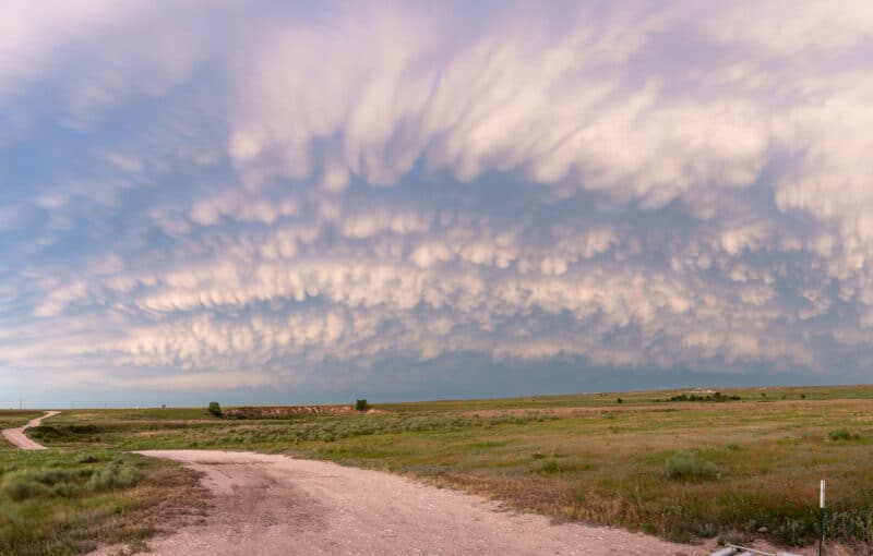 Mammatus at Sunset in the Texas Panhandle