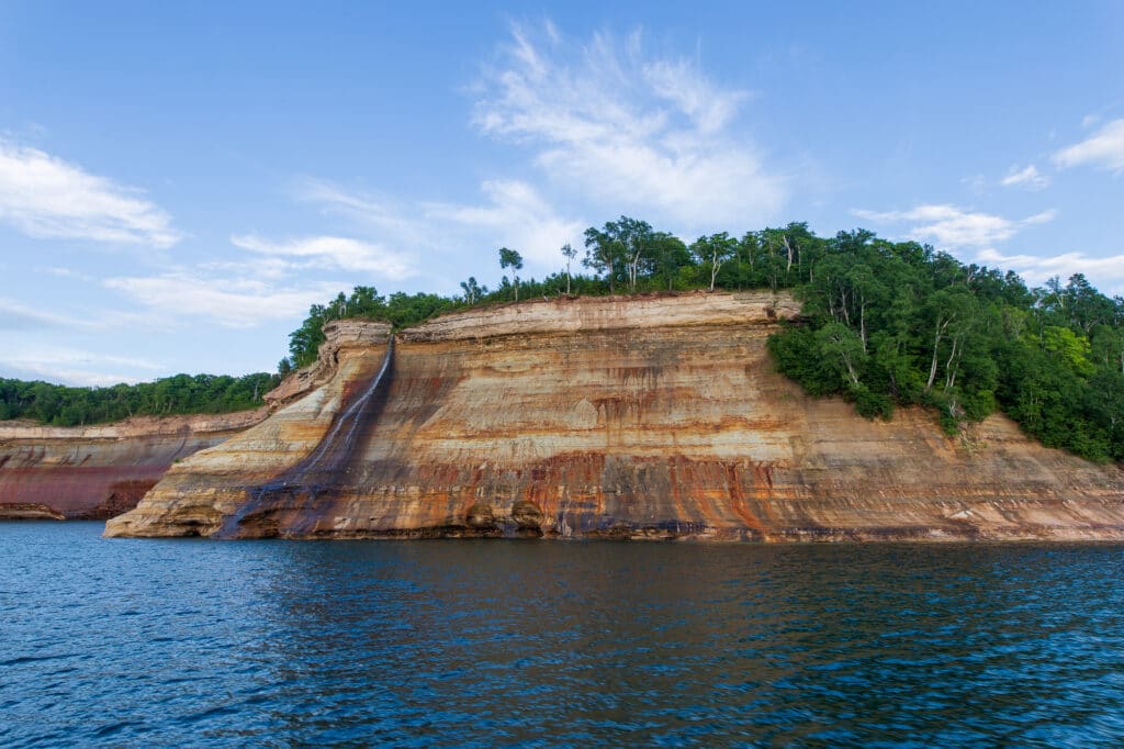 Bridal Veil Falls in Pictured Rocks National Lakeshore