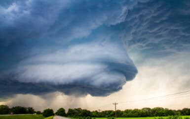 Supercell Structure Near Dublin, TX on April 26, 2015