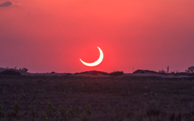 Crescent Sun Setting