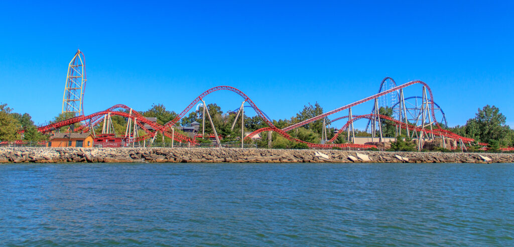 Cedar Point from offshore near Maverick