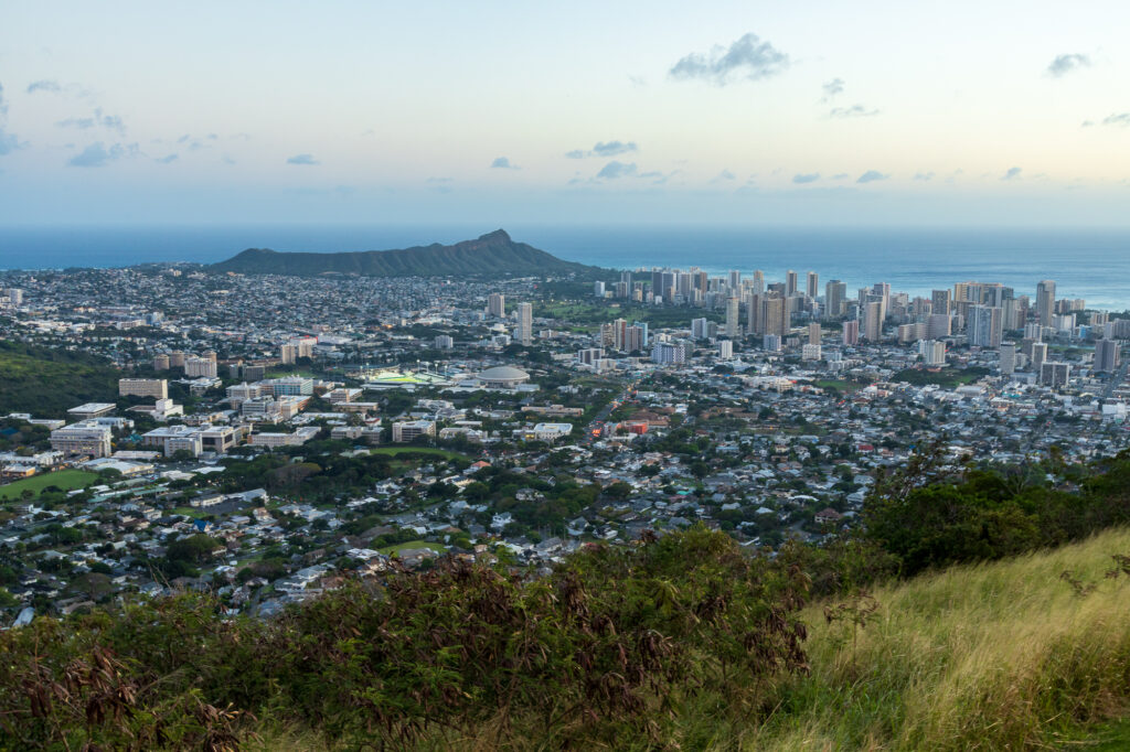 Waikiki from Tantalus Lookout