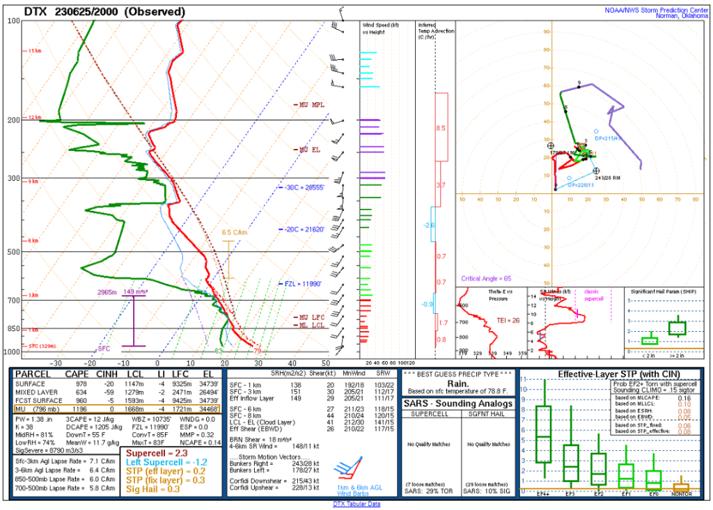 June 25, 2023 - 20Z - Detroit, Michigan