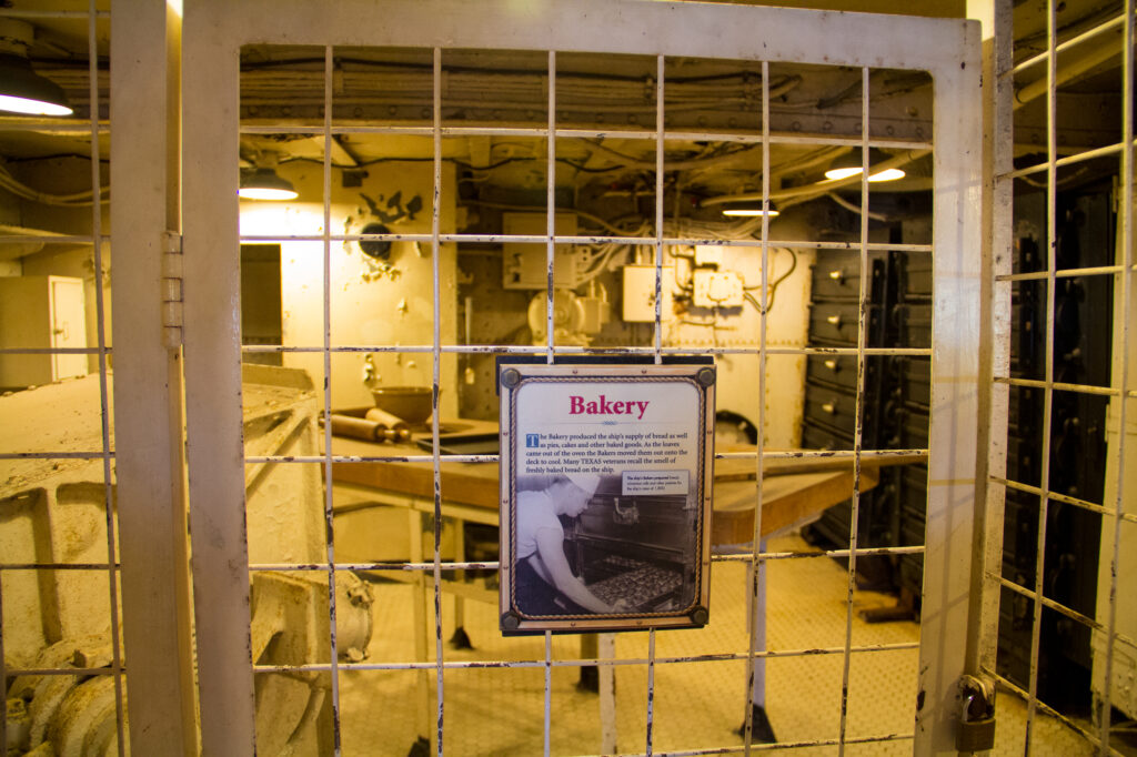 Bakery on the USS Texas