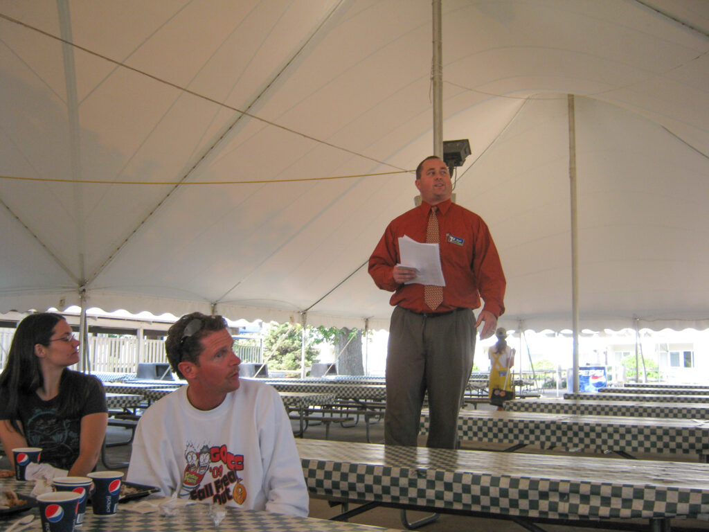 Bryan Edwards talking at Lunch