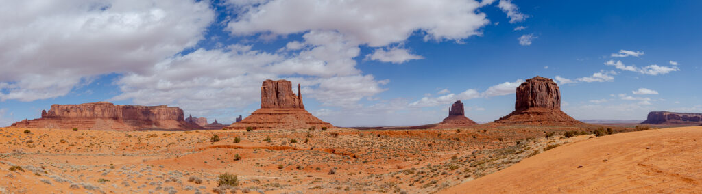 Panoramic View of Monument Valley