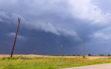 Storm south of Brady Texas