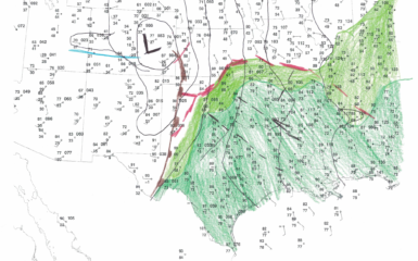 May 25, 2024 - 18z/1pm CDT Surface Hand Analysis