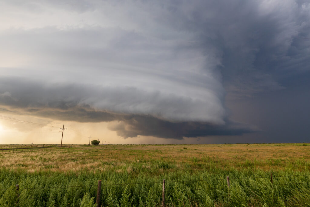 Moments before the Silverton Tornado touched down