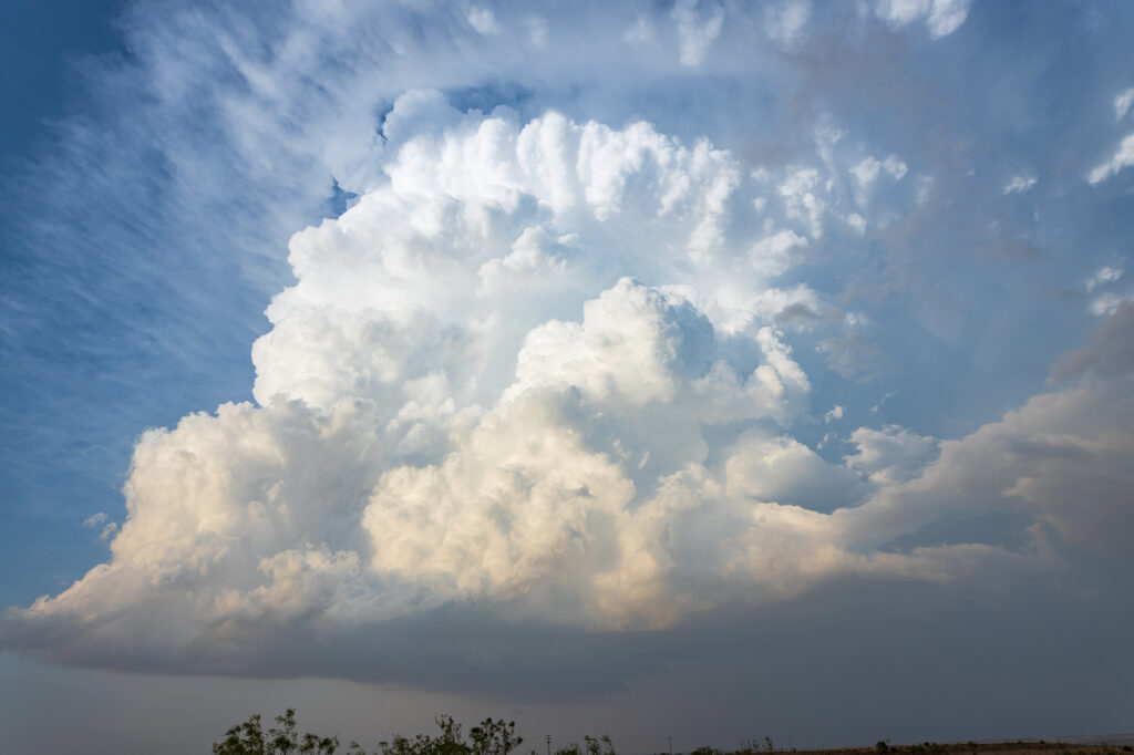 Supercell north of Rankin