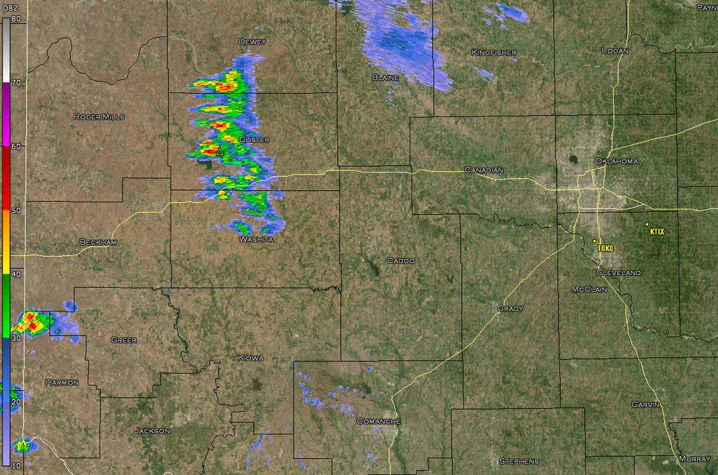 KFDR Frederick Reflectivity 0039Z/639pm CST March 6, 2026